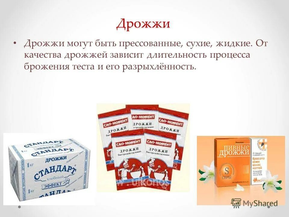 Как правильно использовать дрожжи. Дрожжи. дрожжи сухие и прессованные. виды хлебопекарных дрожжей. дрожжи презентация.