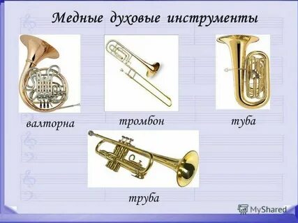 Название медно духовых инструментов