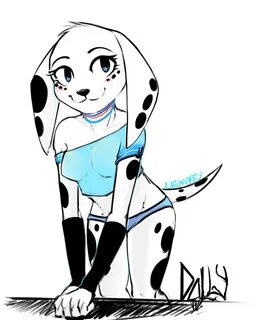 w-o-t-a-n, dolly (101 dalmatians), canine, dalmatian, dog, mammal, anthro, 101...