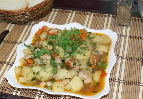 Соус картошка с мясом свинины рецепт