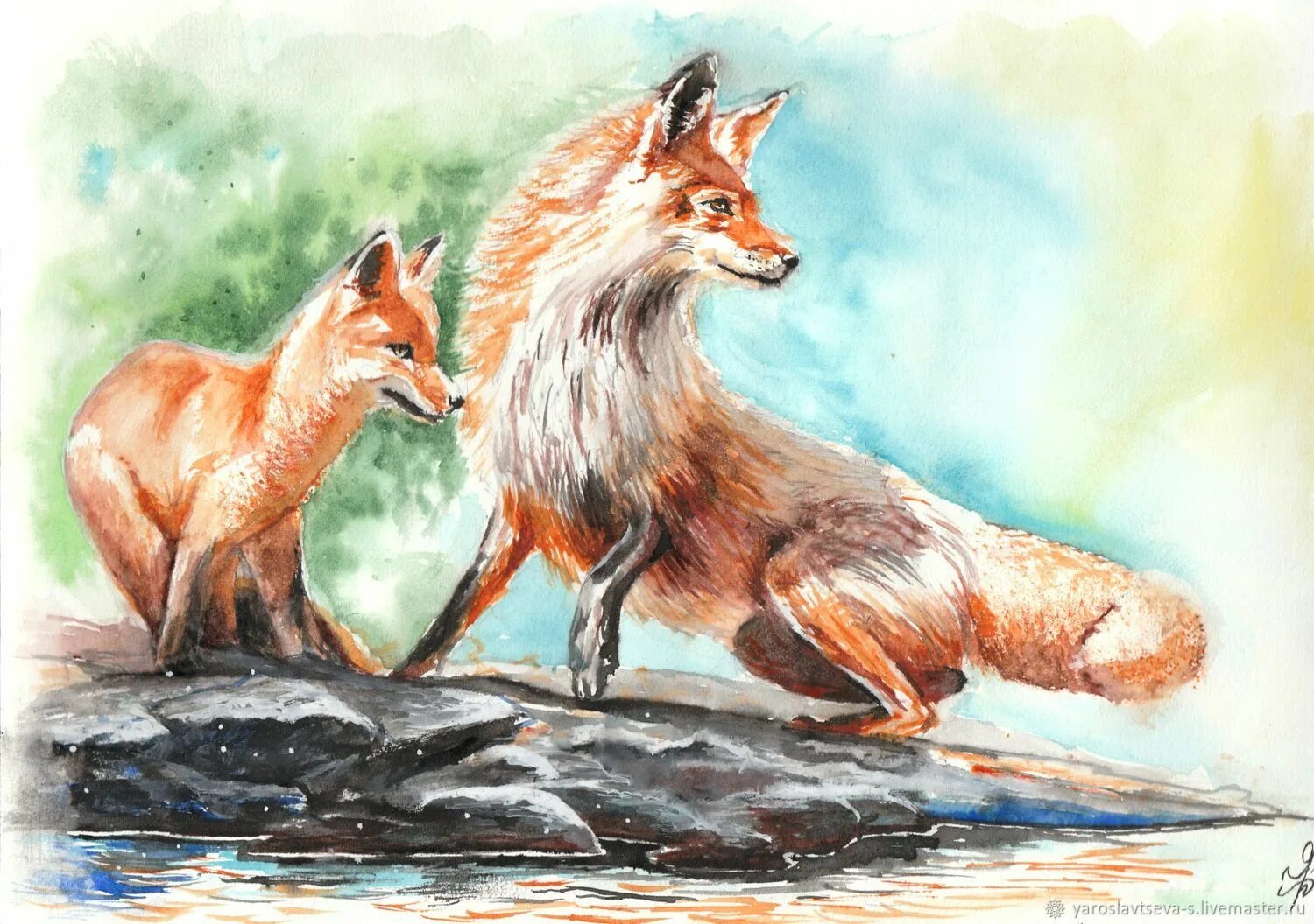 Fox mom. Лисенок. Лиса с лисятами. Мама для Лисенка. Лисенок с мамой акварелью.