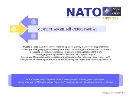 Международную организацию североатлантического договора