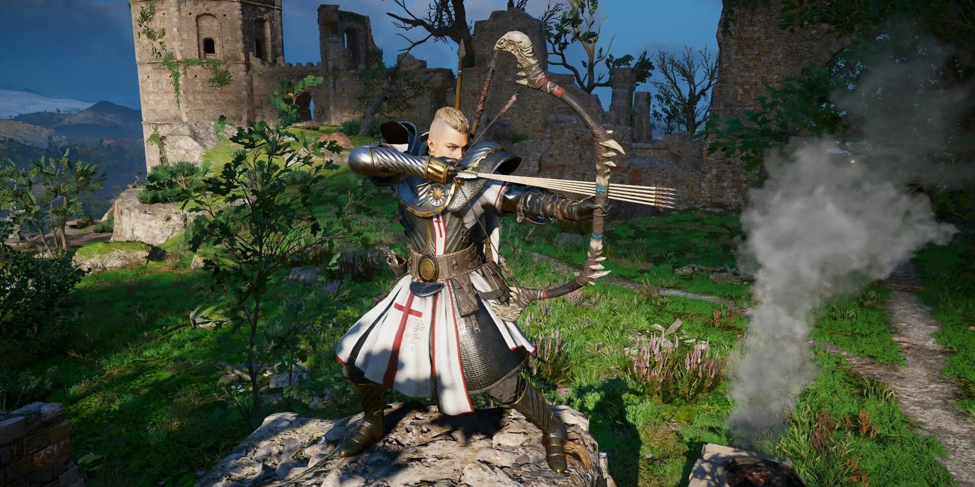 Assassins valhalla экскалибур. Лук нодена assassins creed valhalla. ассасин крид вальгалла двуручный меч.