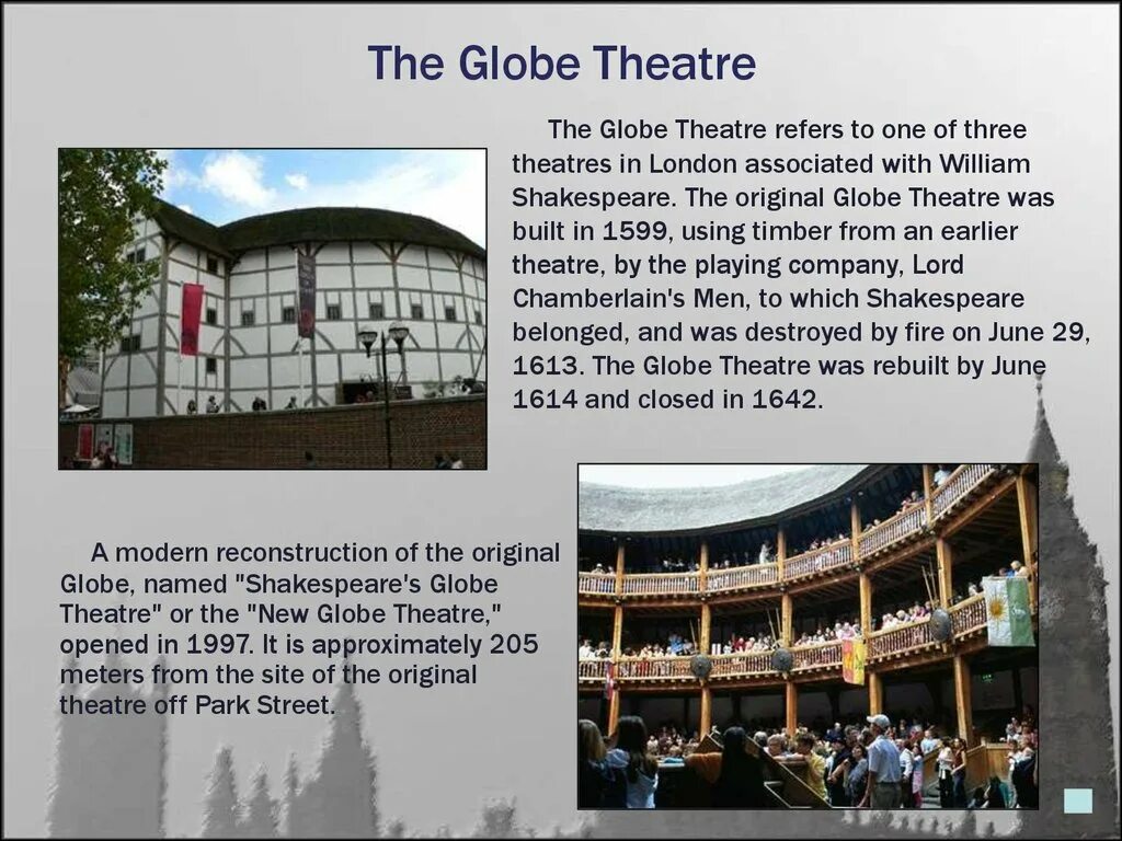 Театры москвы на английском. Театр Шекспира в Лондоне. Театр Глобус Шекспира кратко. Театр Глобус театры Лондона. Театр Глобус в Лондоне история.