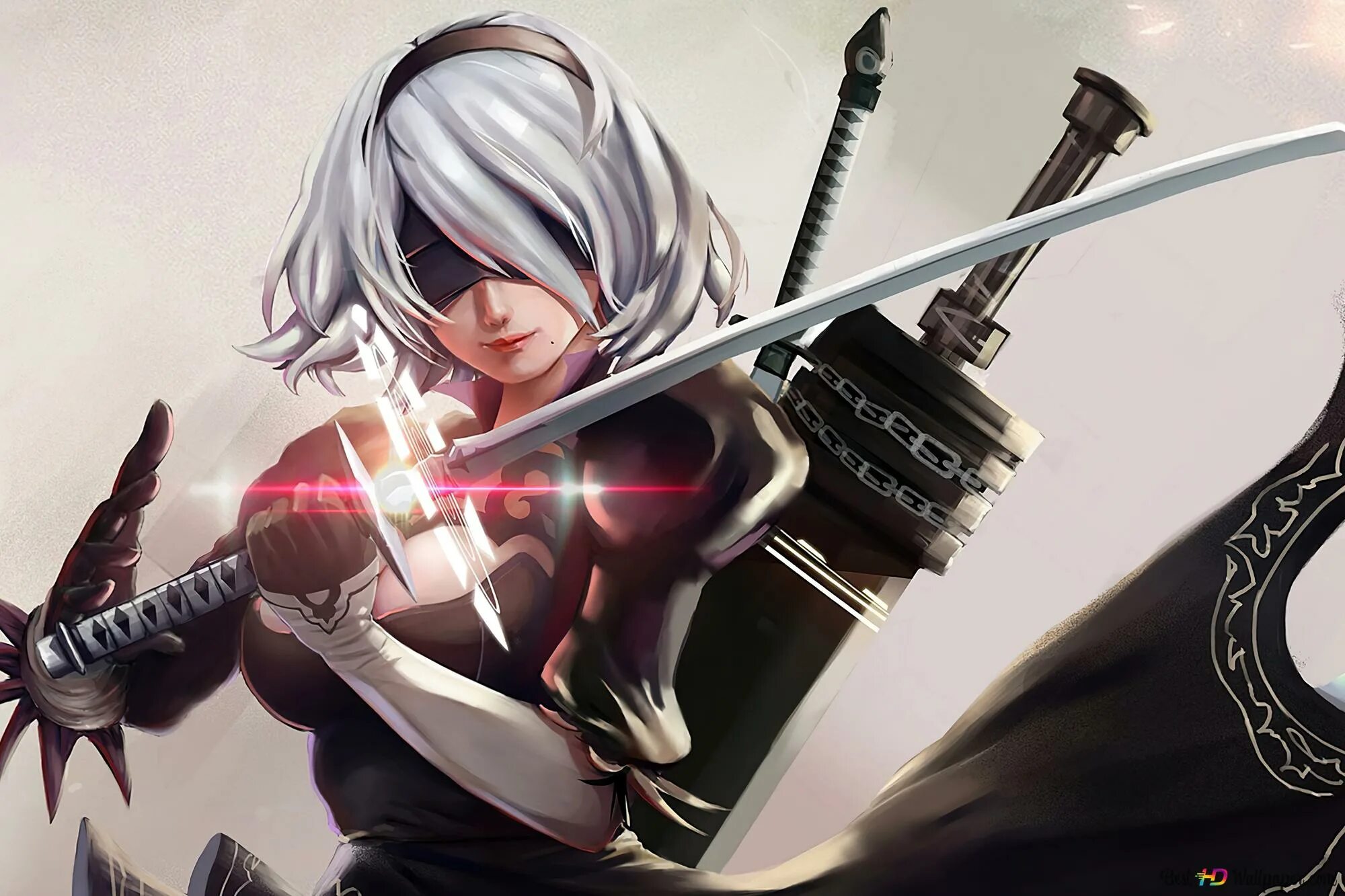 2b 2 18. Ниер автомата 2b. NIER Automata катана 2b.