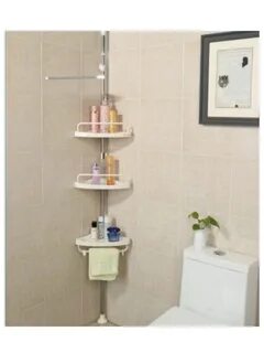 Угловые полки телескопическая для ванной