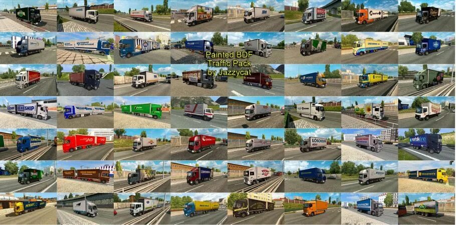 Евро трек симулятор 2 мод на трафик. Russian traffic pack версия 3.1.4 для euro truck simulator 2 (v1.41.x). russian traffic pack by jazzycat для euro truck simulator 2. jazzycat trailers ets 2. моды для етс 2 1.36 бдф тандем.
