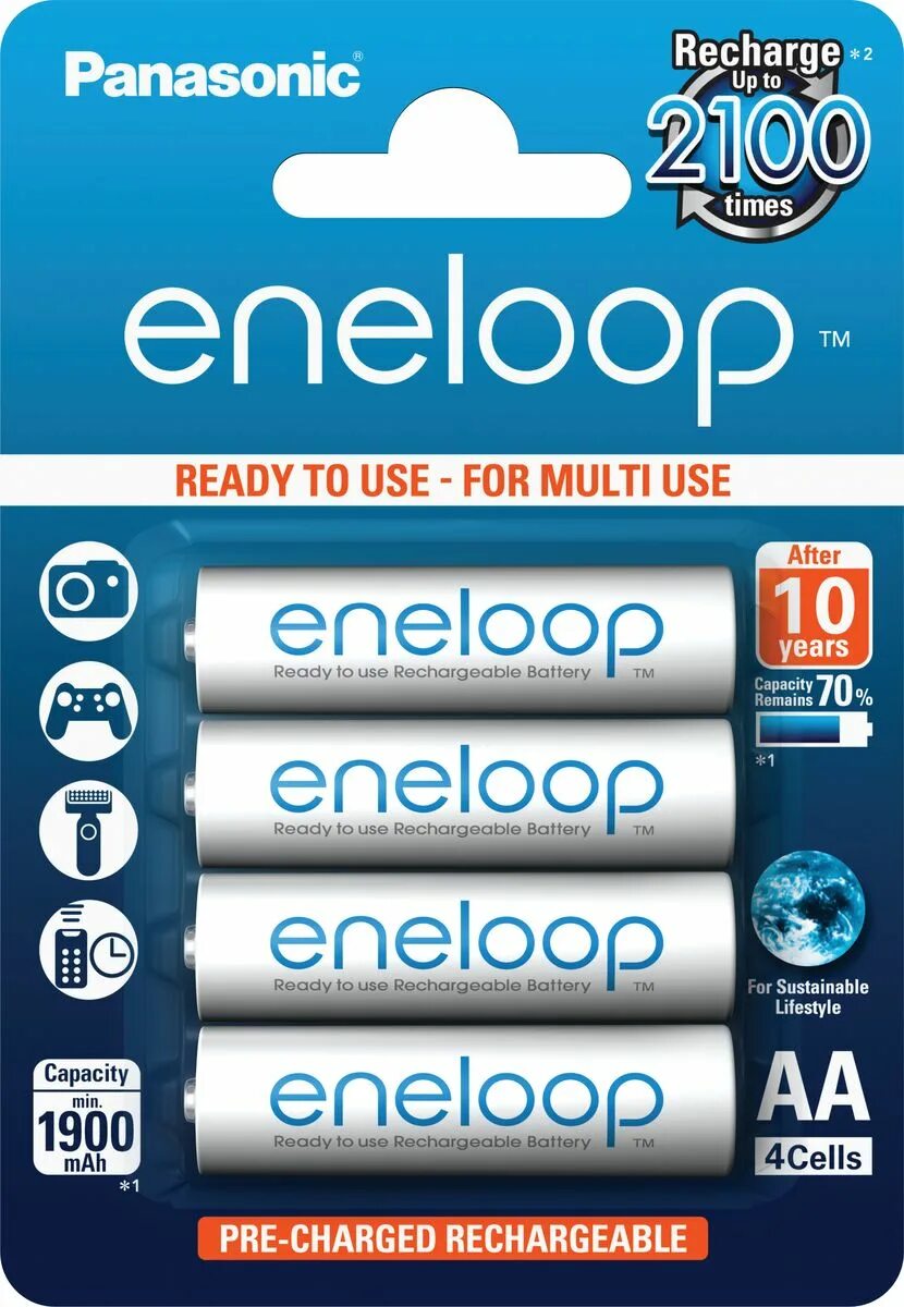 Аккумулятор аа 1600 ма ч panasonic eneloop. Аккумулятор аа 1600 ма ч panasonic eneloop