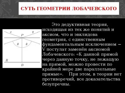 Геометрия евклида и лобачевского