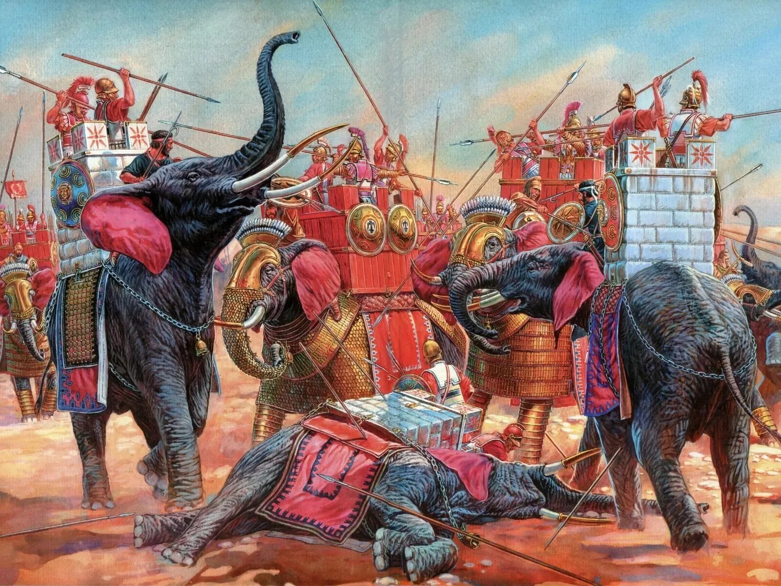 Битва при заме. Битва при рафии (217 г. до н.э.). битва при рафии 217. художник дзысь. игорь дзысь художник.