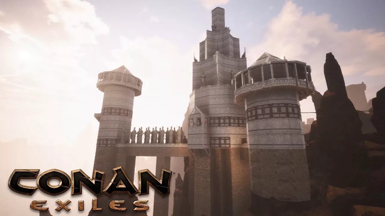Conan exiles башни. Конан экзайл башня. круговая башня conan exiles. замки конан. конан эксайлс башня.
