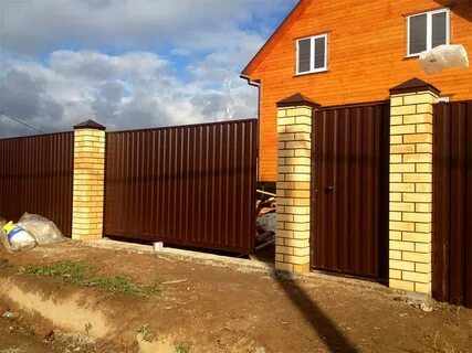Заборы калитки столбы
