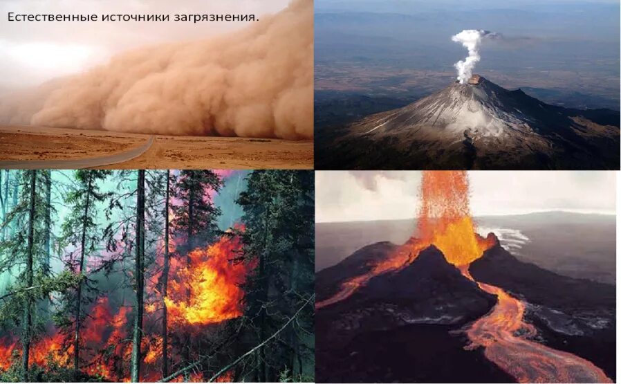 Природные загрязнения атмосферного воздуха