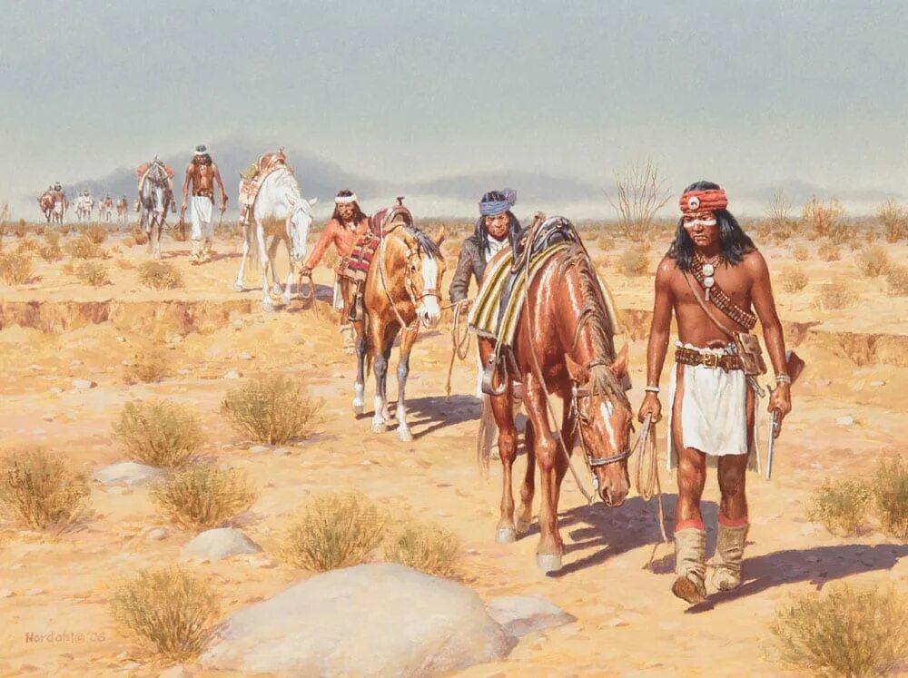 Дэвид НОРДАЛЬ картины индейцы. David Nordahl Apache. Были доспехи у индейцев. Apache Art. Two miles