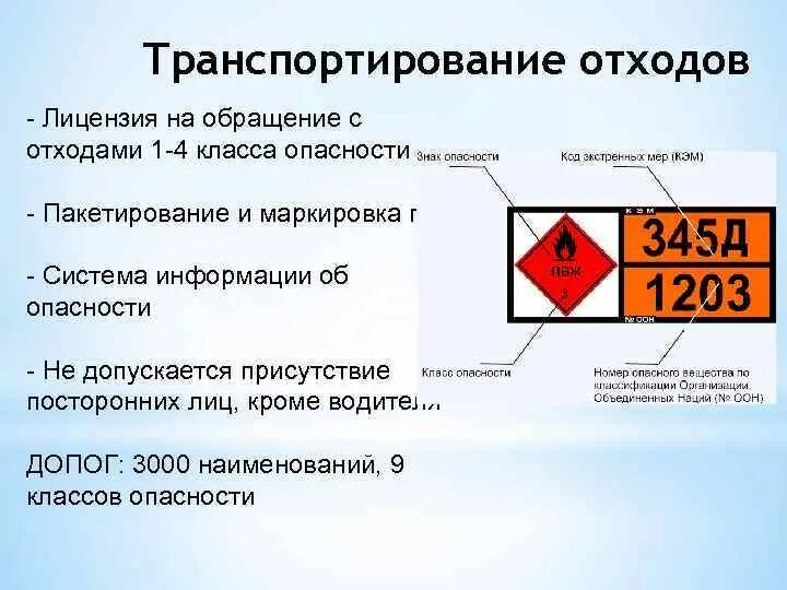 Требования к знаку опасности