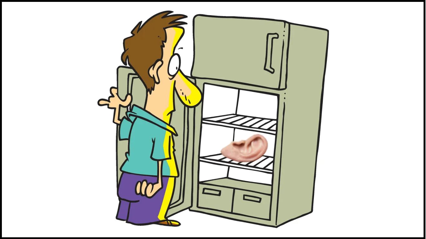 It is in the fridge