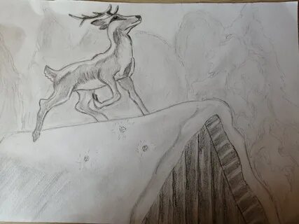 Копытце рисунок карандашом