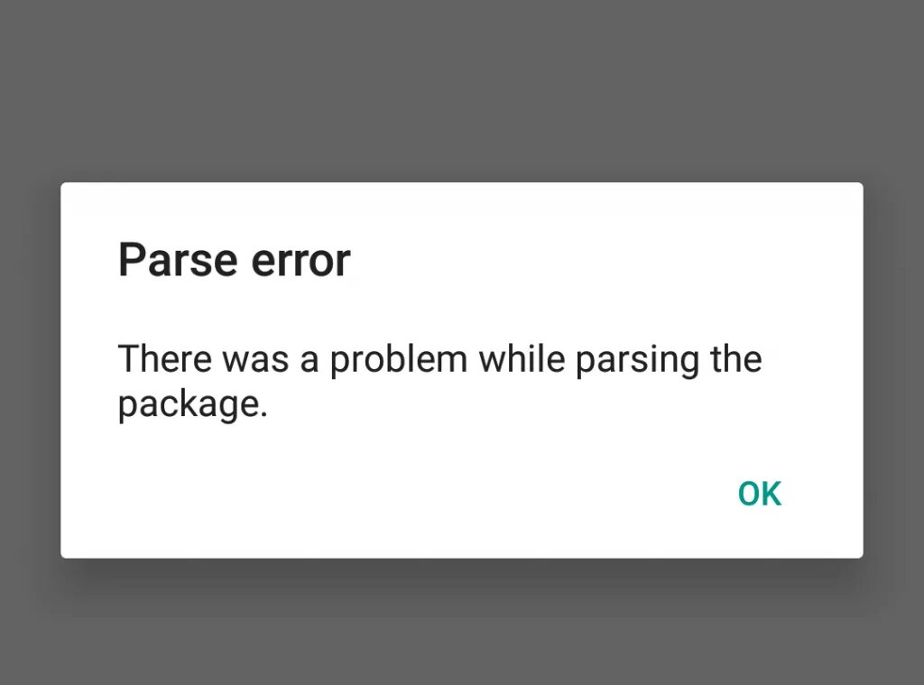 Error parsing body. Parsing is. error while importing package: package has unknown format.