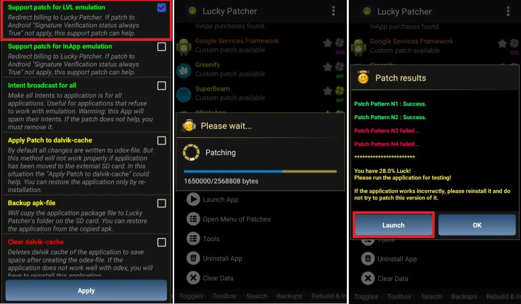 Fail patch. Lucky patcher android 1.6. lucky patcher на русском. lucky patcher как пользоваться. lucky patcher как пользоваться для покупок в играх на андроид.