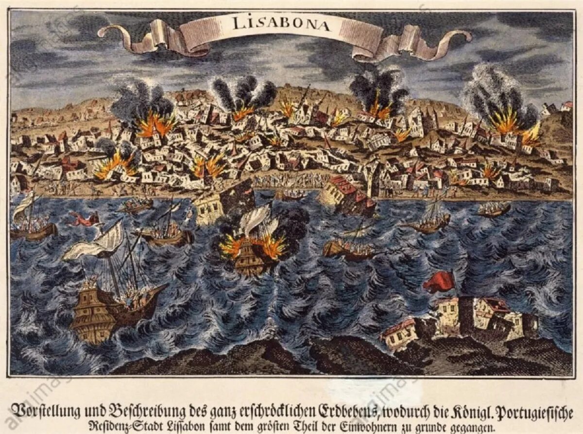 1755 землетрясения. Лиссабонское землетрясение 1755. Лиссабонское землетрясение 1755 картина. ЦУНАМИ В Лиссабоне в 1755 году. 1 Ноября 1755 года в Лиссабоне.