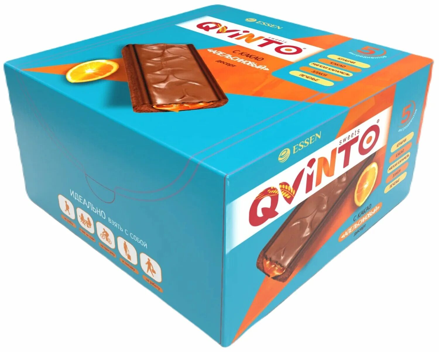 Qvinto десерт с какао апельсиновый