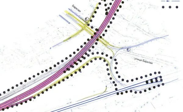 Мамыри шарапово. Северный дублёр Кутузовского проспекта схема с развязками. Северный дублёр Кутузовского проспекта развязки. Проект реконструкции ул Барклая. Развязка Северного дублера Кутузовского и улицы Барклая.