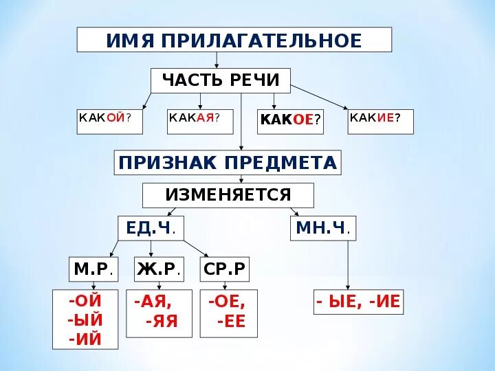 Видеоурок русский язык имя прилагательное