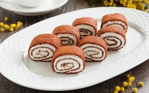 Рецепт вкусного рулета с кремом