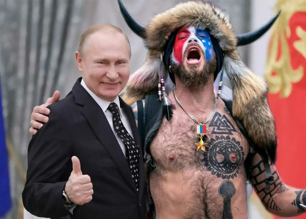 Украинские фотожабы на Путина.