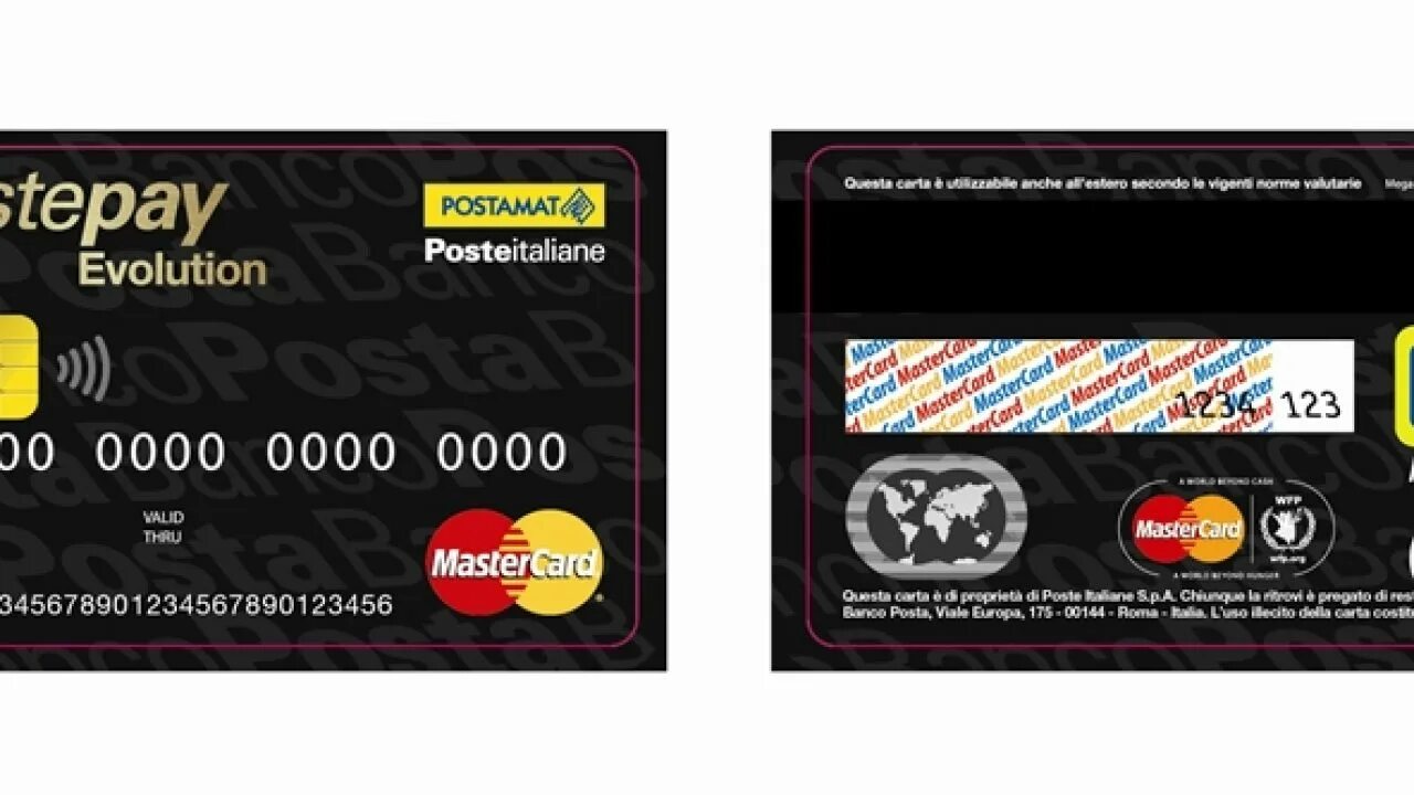 Postepay. Postepay Evolution. Postepay Italia. Postepay Card. Postepay Evolution Card.