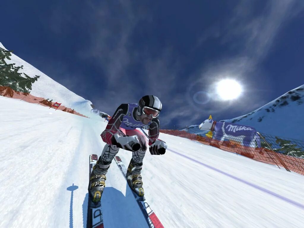 Ski_Racing_2005_featuring_Hermann_Maier. Прыжки с трамплина на лыжах 2006 игра. Горнолыжная игра. Игра про горнолыжника.