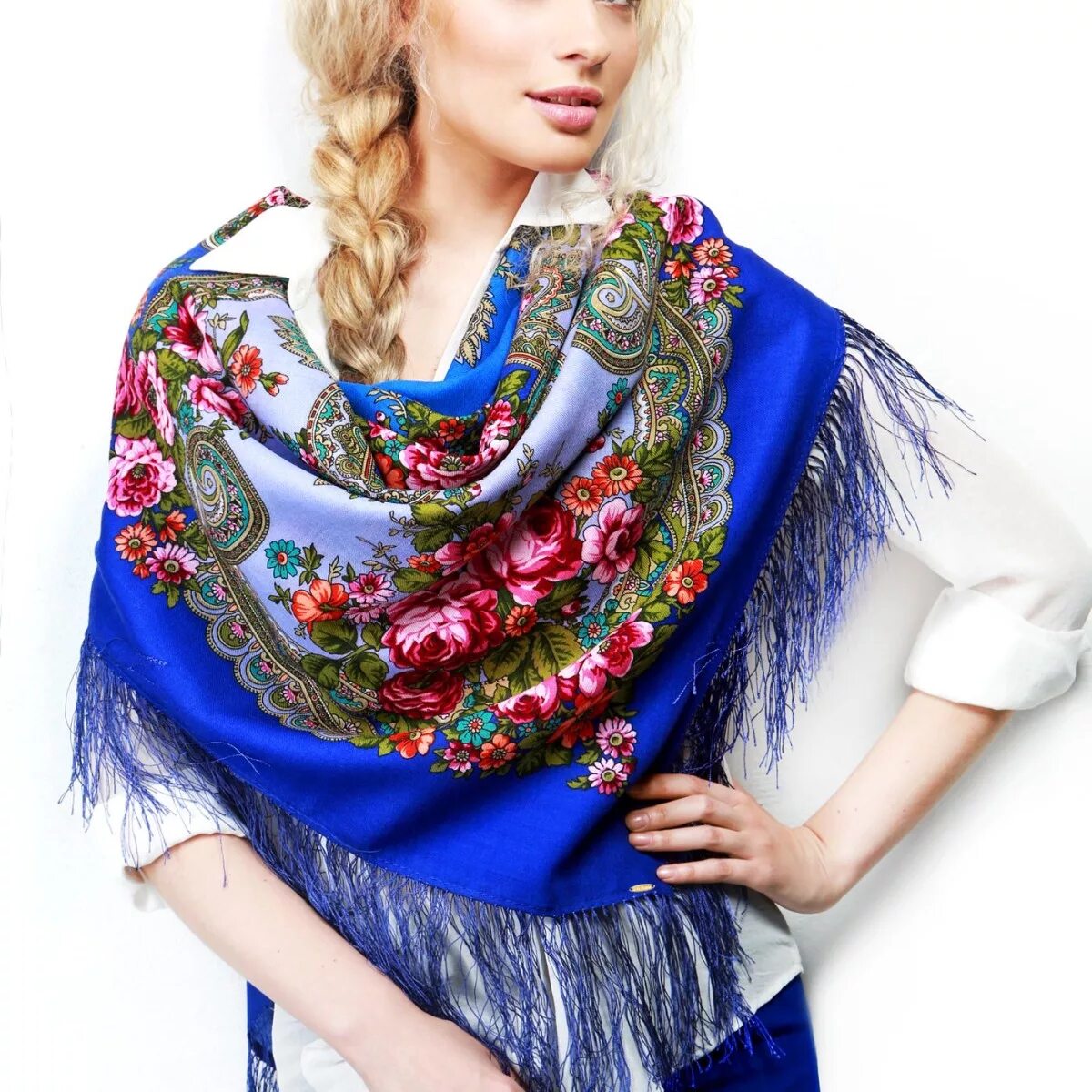 Sale Luxury PAVLOVO POSAD SHAWL Scarf 130x130 cm Women's Etsy Today's fashion tr