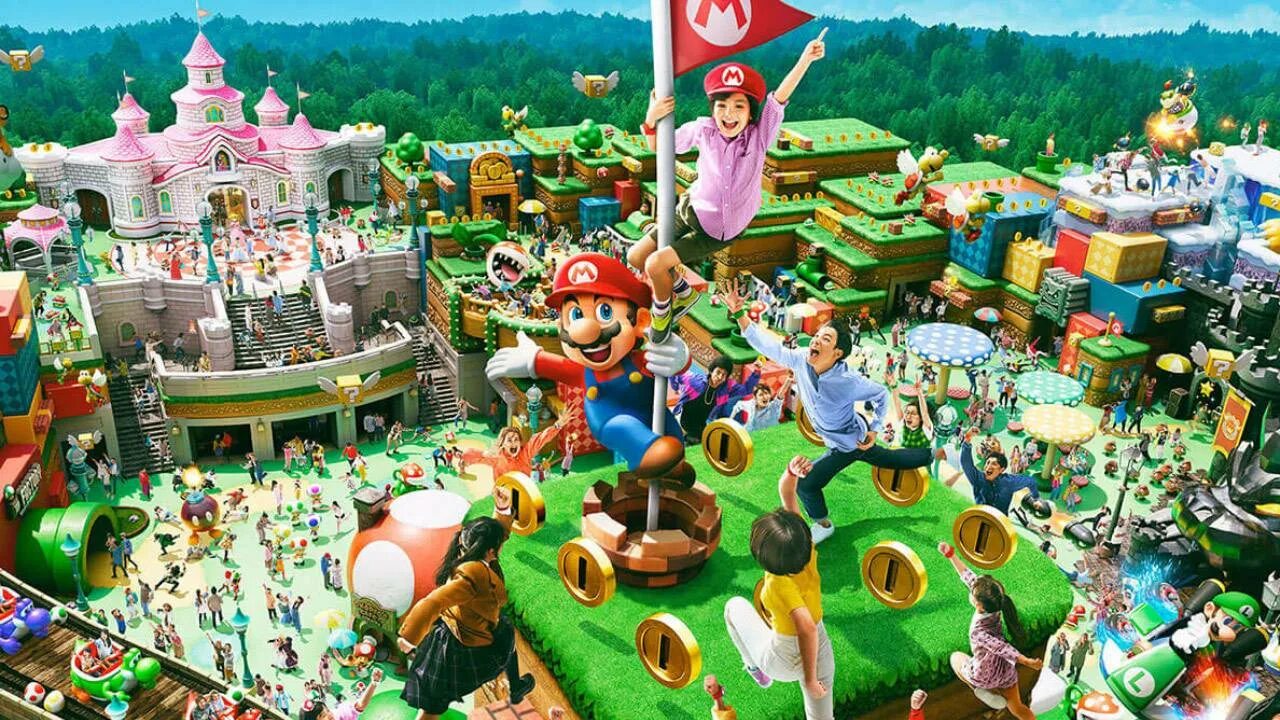 Аттракцион марио. Токио нинтендо парк. Луиджи марио макдональдс. Super nintendo world парк. Нинтендо парк.