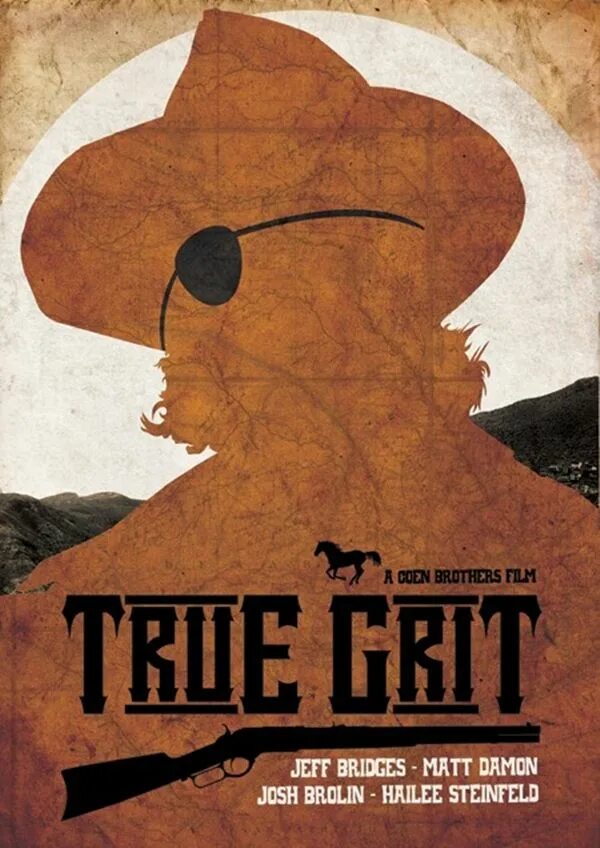 True posters. True Grit постеры. Вестерн Постер Минимализм. True Grit 2010 poster. Железная хватка 2010 Постер.