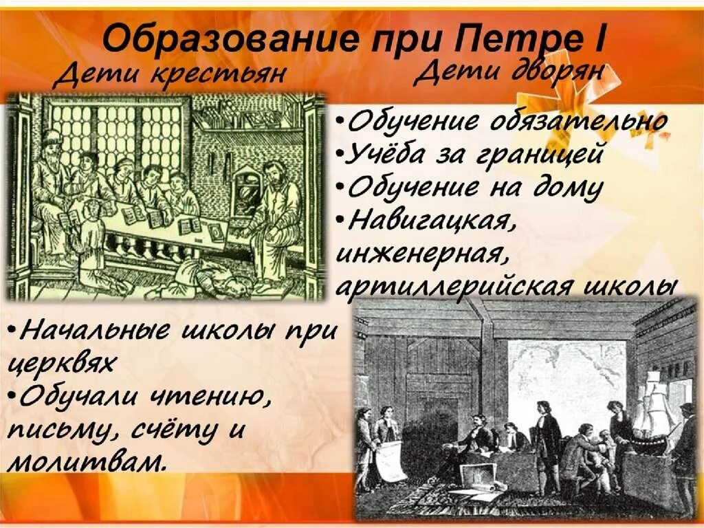 Система образования при петре. Первая школа Петра 1. Школы во времена Петра 1. Реформа образования Петра 1. Образование при Петре первом.