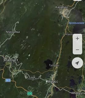 Карабаш на карте