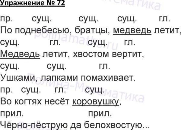 Стр 72 русский 5 класс. Русский язык 3 класс 1 часть упражнения. Страницы 3 класс русский язык упражнение. Упражнение русский язык 3 класс 1 часть Канакина. Тетрадь по русскому языку 3 класс Канакина Горецкий.