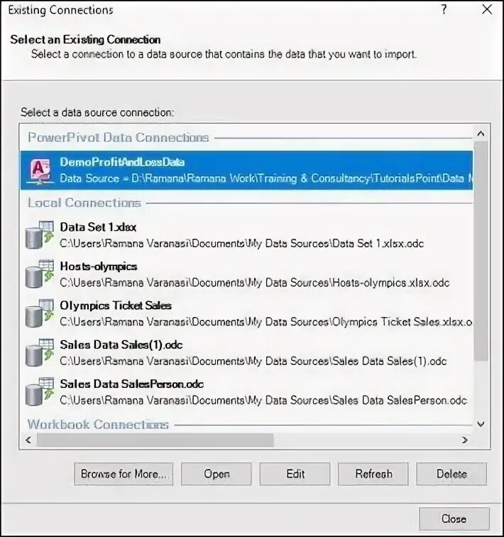 Set data connection. Set data connection