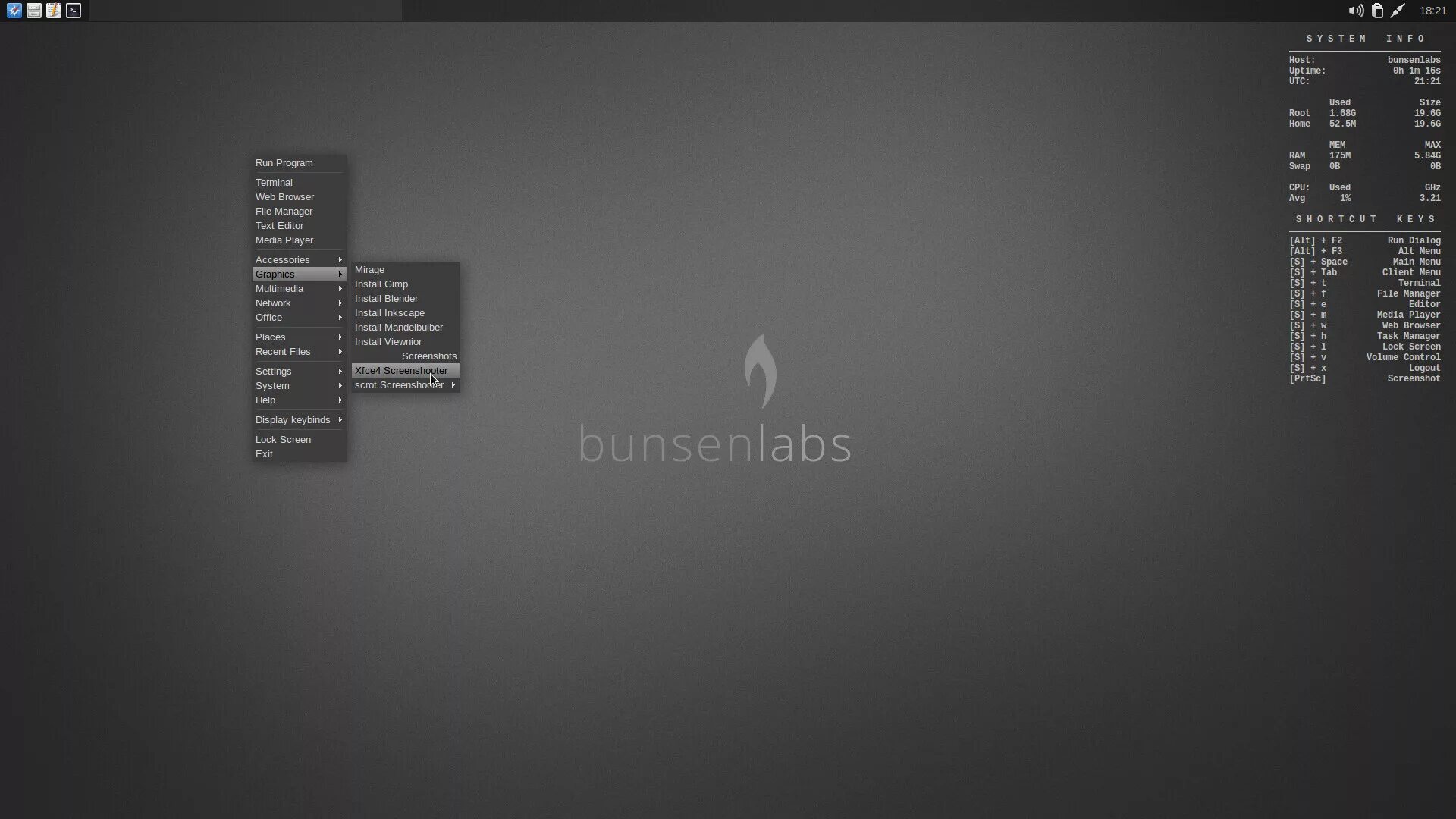 Client menu