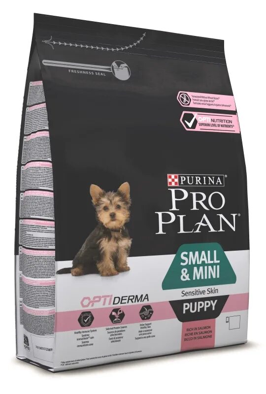 Проплан сухой корм для собак мелких пород. PROPLAN для щенков мелких пород Salmon. Pro Plan OPTIDERMA для щенков. Пурина Проплан для щенков мелких пород. Корм Пурина для собак Pro Plan small Mini Puppy.