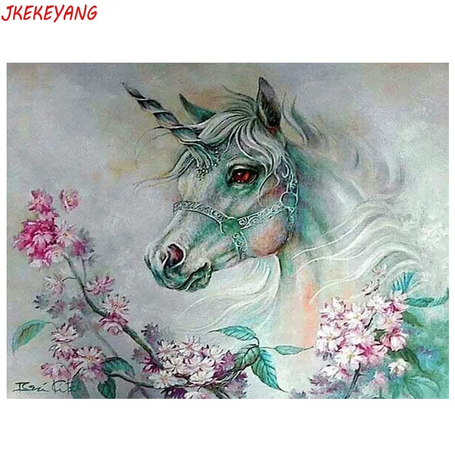 Единорог. Единорог фэнтези. Лошадь в цветах картина. Единорог живопись. Единорог с цветами