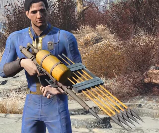 Fallout 4 пулемет