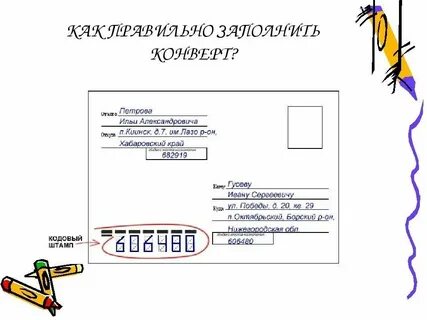Как оформлять адрес