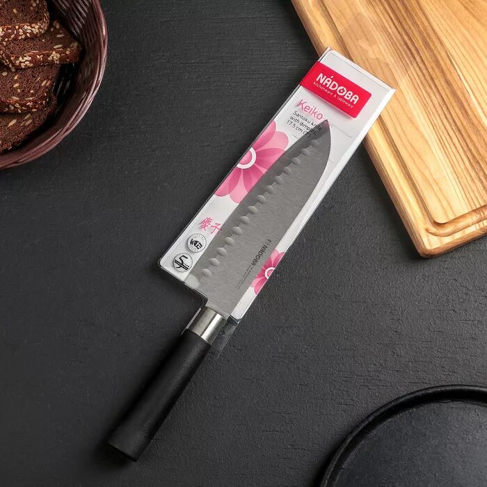 Нож 5 см лезвие. Nadoba нож тэппанъяки Keiko 18,5 см. Нож кухонный Nadoba Keiko поварской, лезвие 20,5 см. Нож кухонный Nadoba Keiko сантоку, лезвие 17,5см 2089996.