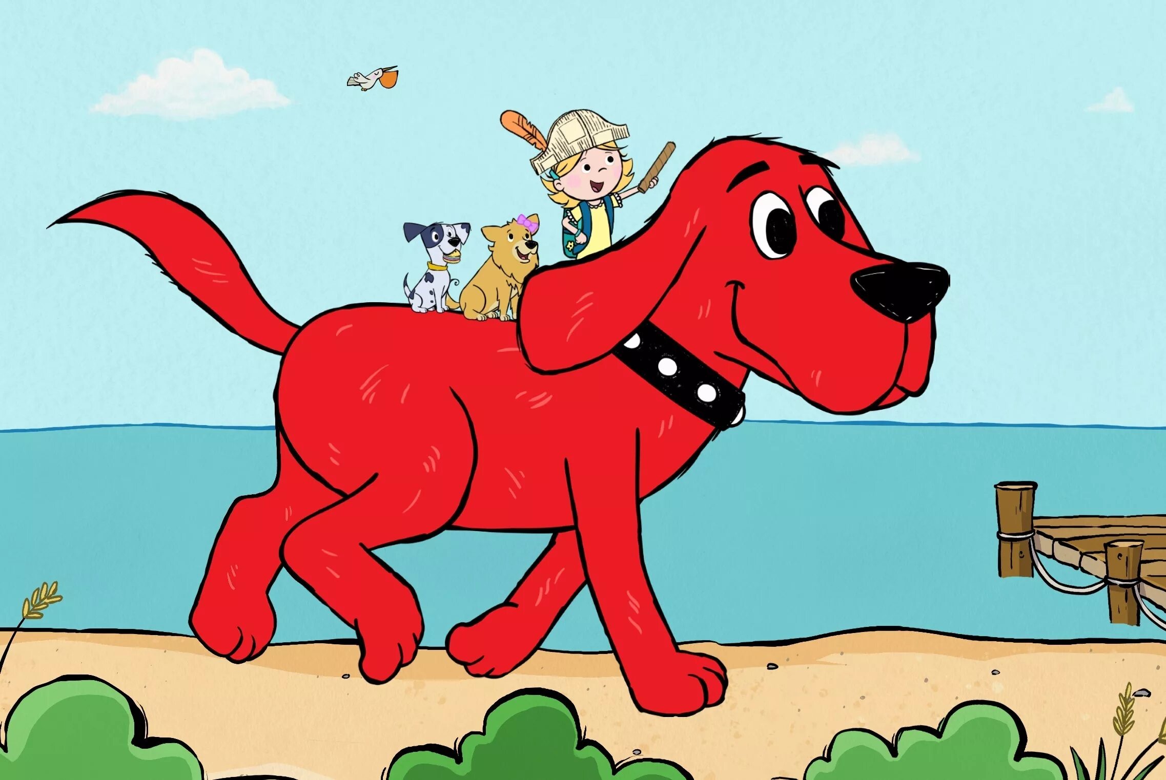 Большой красный клиффорд. Большой красный пёс крифорт.