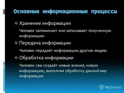 Общая информация о человеке это