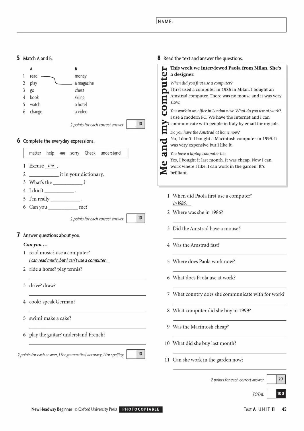 Navigate Beginner a1 ответы Unit 1 Test. New Headway Beginner progress Test 1. New Headway Elementary Unit Test 12a ответы. Headway Elementary Test Unit 11.