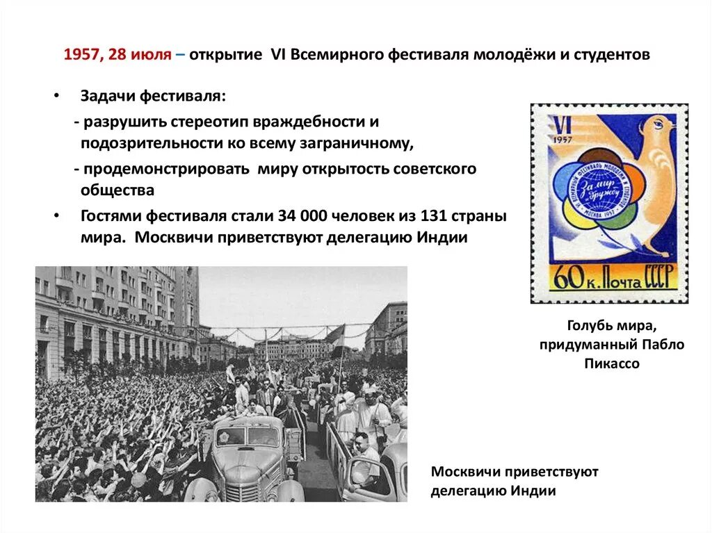 Лозунг всемирного фестиваля молодежи. Фестиваль молодёжи и студентов в Москве при Хрущеве. Всемирный фестиваль молодёжи и студентов 1957 СССР. Vi Всемирного фестиваля молодежи и студентов в СССР. Vi Всемирный фестиваль молодёжи и студентов.