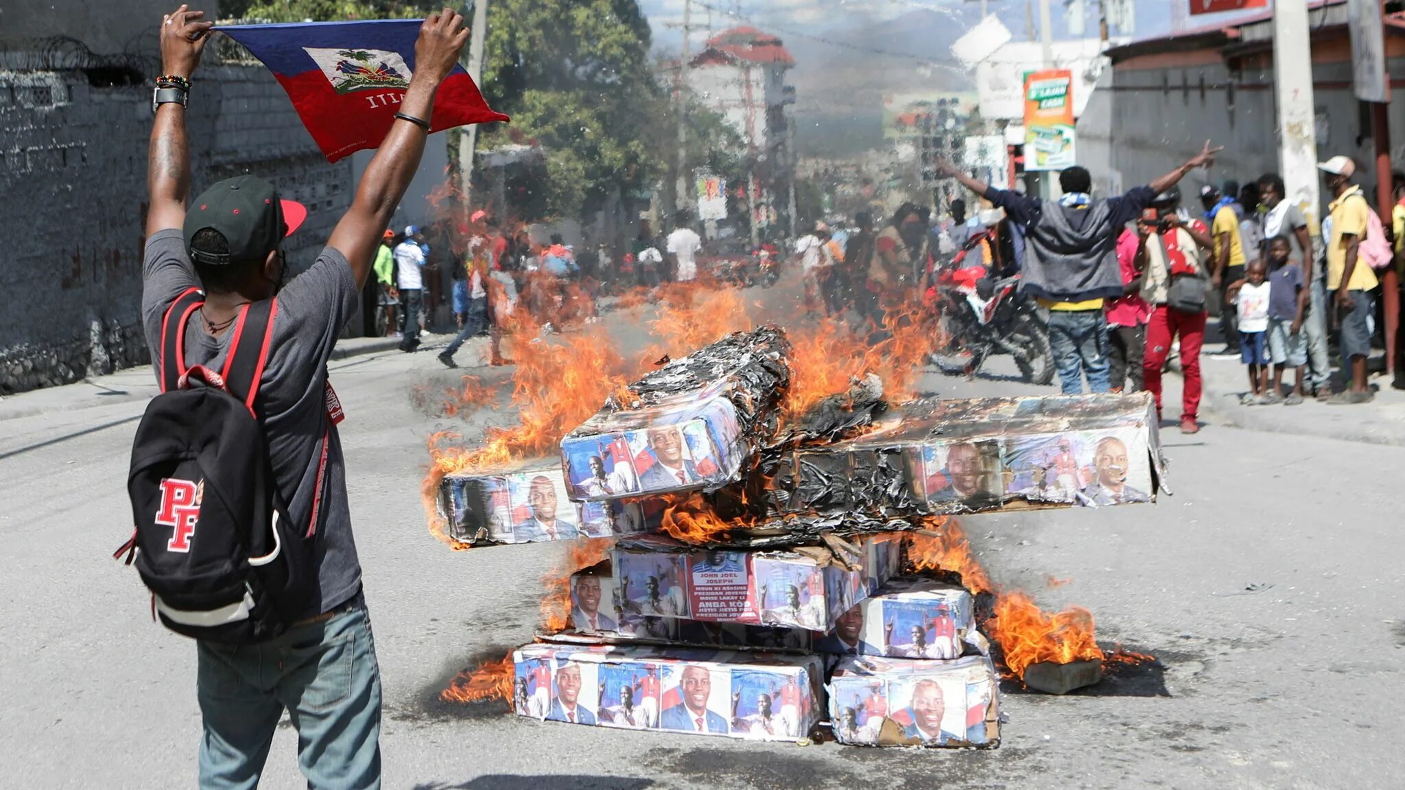 Протесты в Гаити октябрь 2022.