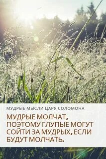 Мудрость царя